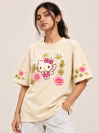 Kitty Skin Printed Oversized T-shirt