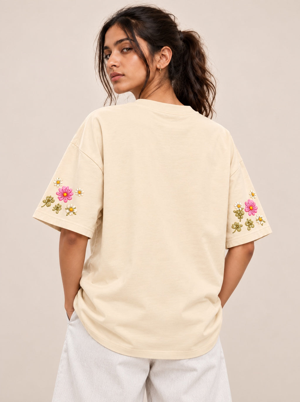 Kitty Skin Printed Oversized T-shirt