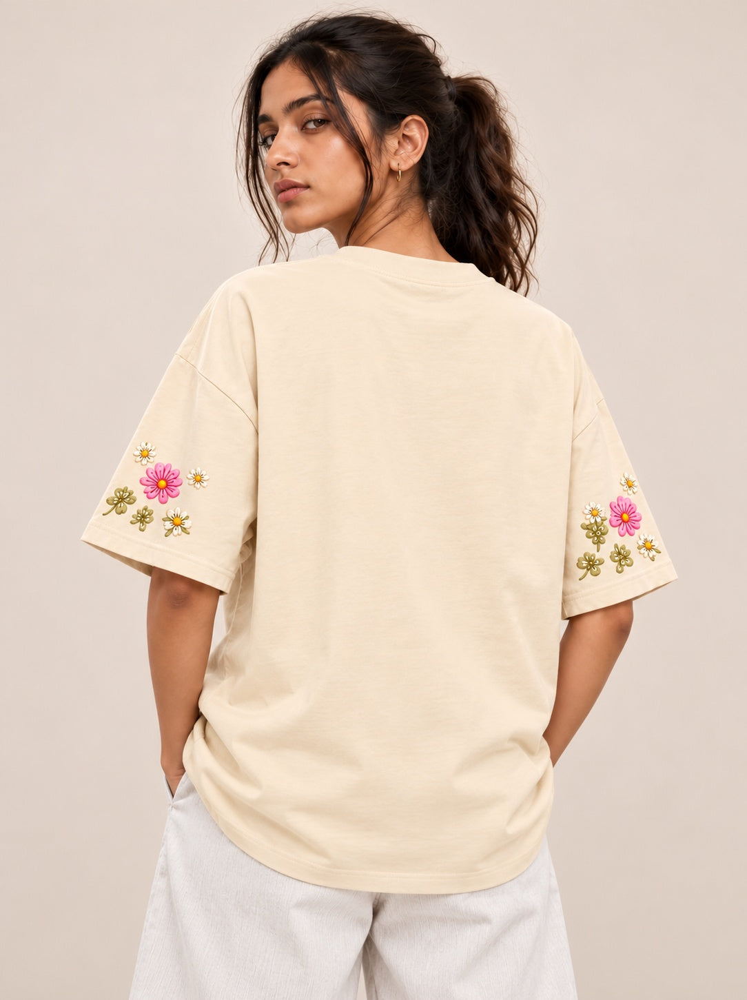 Kitty Skin Printed Oversized T-shirt
